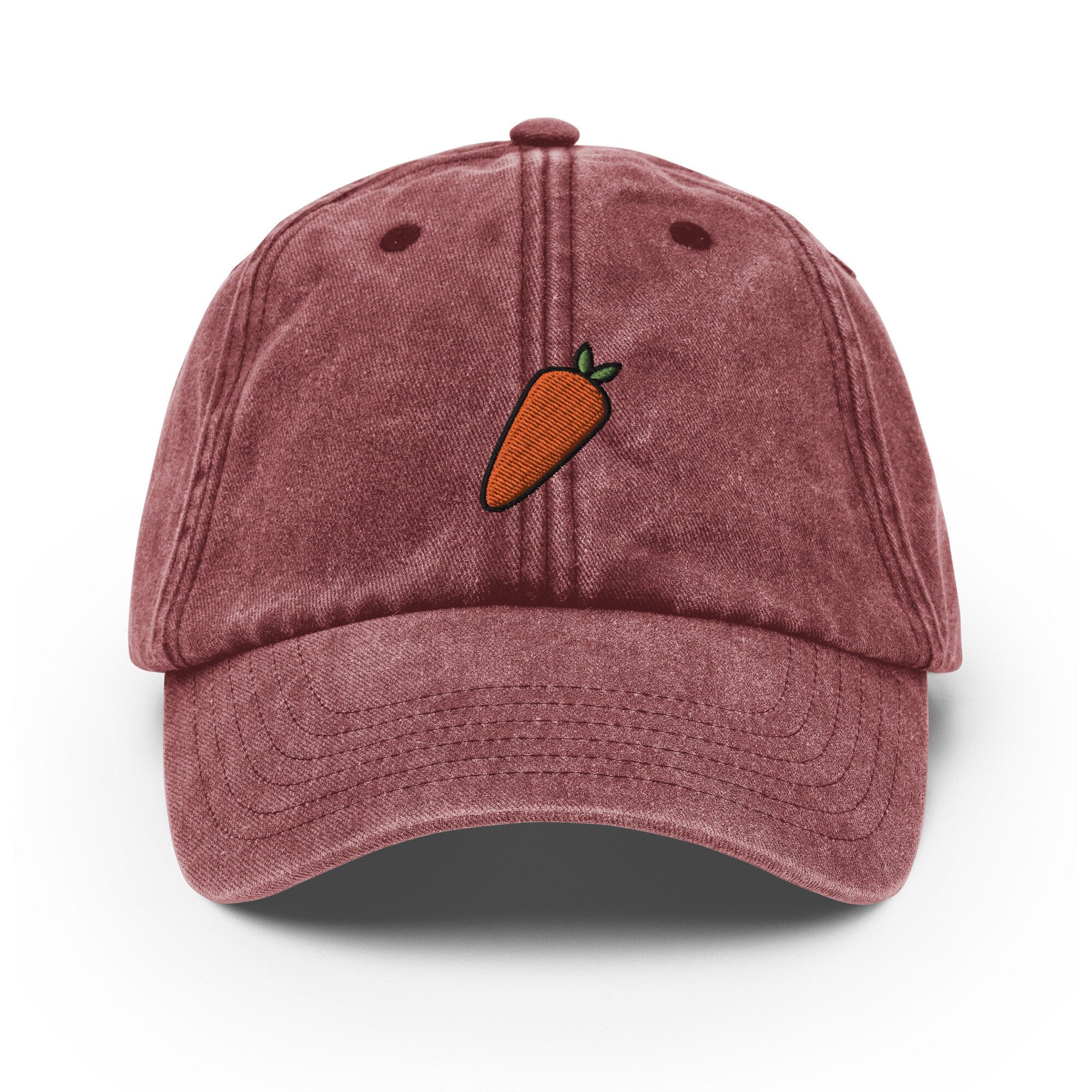 Carrot Vintage Hat, Aged Dad Cap, Faded Baseball Cap Gift - Multiple Colors