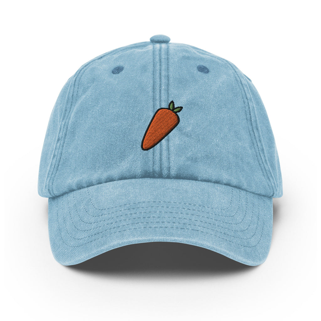 Carrot Vintage Hat, Aged Dad Cap, Faded Baseball Cap Gift - Multiple Colors