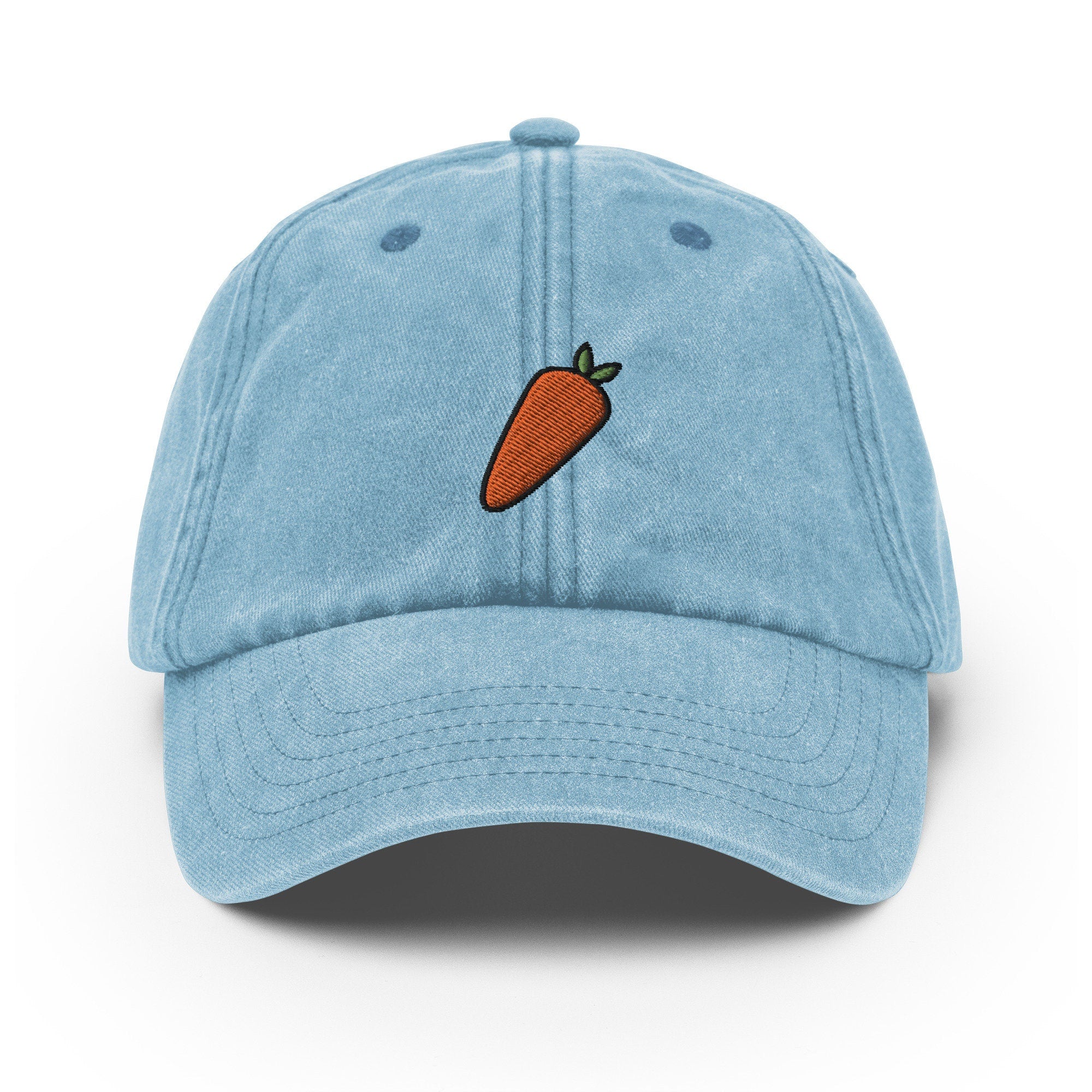 Carrot Vintage Hat, Aged Dad Cap, Faded Baseball Cap Gift - Multiple Colors