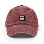 Floppy Disk Vintage Hat, Aged Dad Cap, Faded Baseball Cap Gift - Multiple Colors