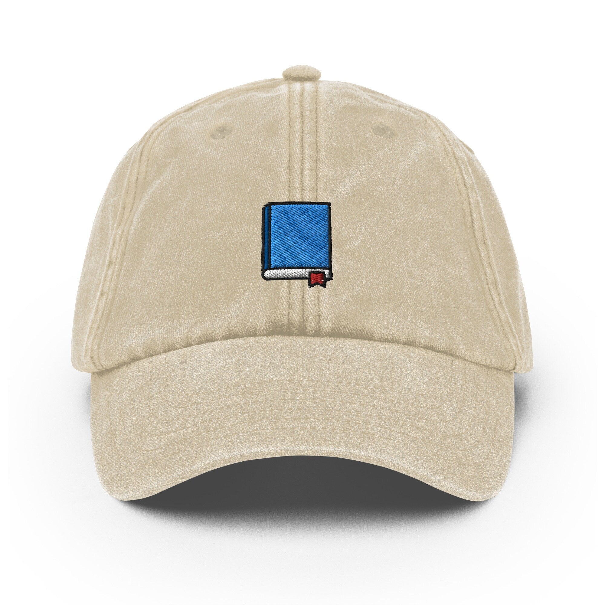 Book Vintage Hat, Aged Dad Cap, Faded Baseball Cap Gift - Multiple Colors