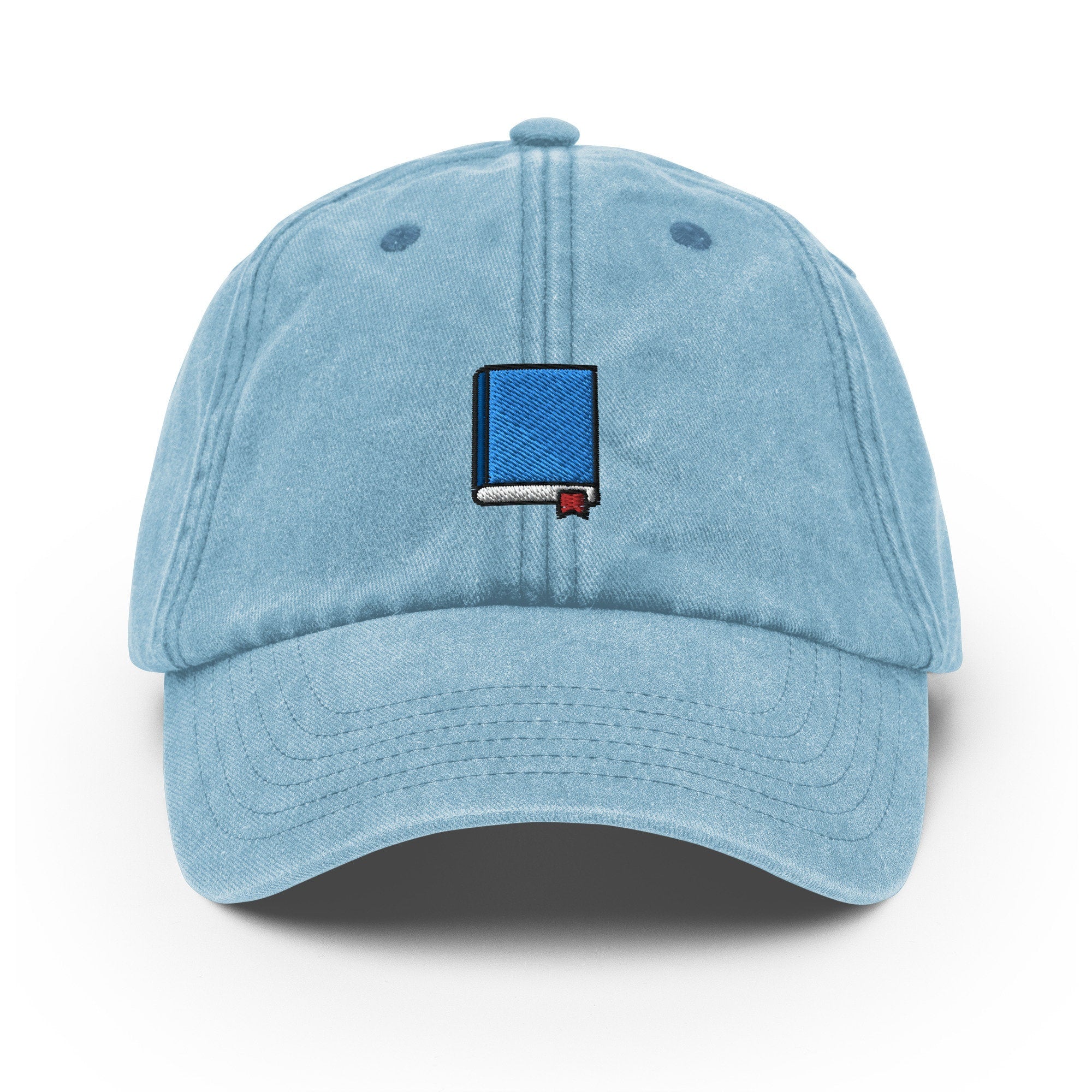 Book Vintage Hat, Aged Dad Cap, Faded Baseball Cap Gift - Multiple Colors
