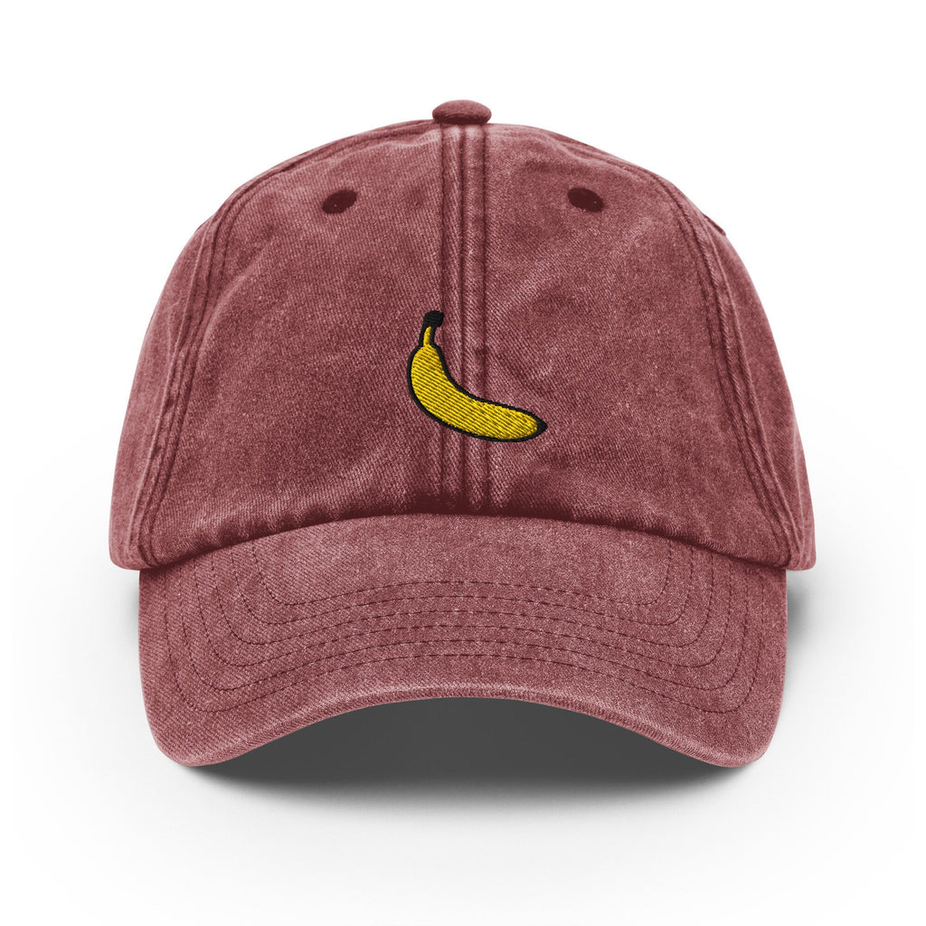 Banana Vintage Hat, Aged Dad Cap, Faded Baseball Cap Gift - Multiple Colors