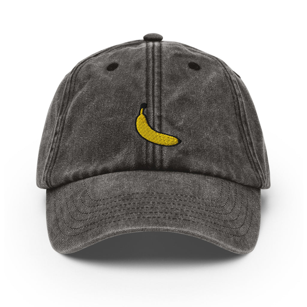Banana Vintage Hat, Aged Dad Cap, Faded Baseball Cap Gift - Multiple Colors