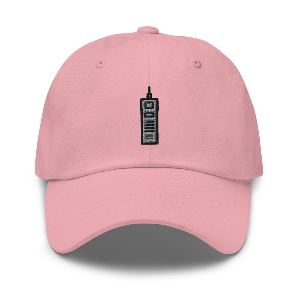Vintage Cell Phone Embroidered Dad Hat: Unisex Cotton Twill Cap