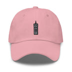 Vintage Cell Phone Embroidered Dad Hat: Unisex Cotton Twill Cap