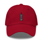 Vintage Cell Phone Embroidered Dad Hat: Unisex Cotton Twill Cap