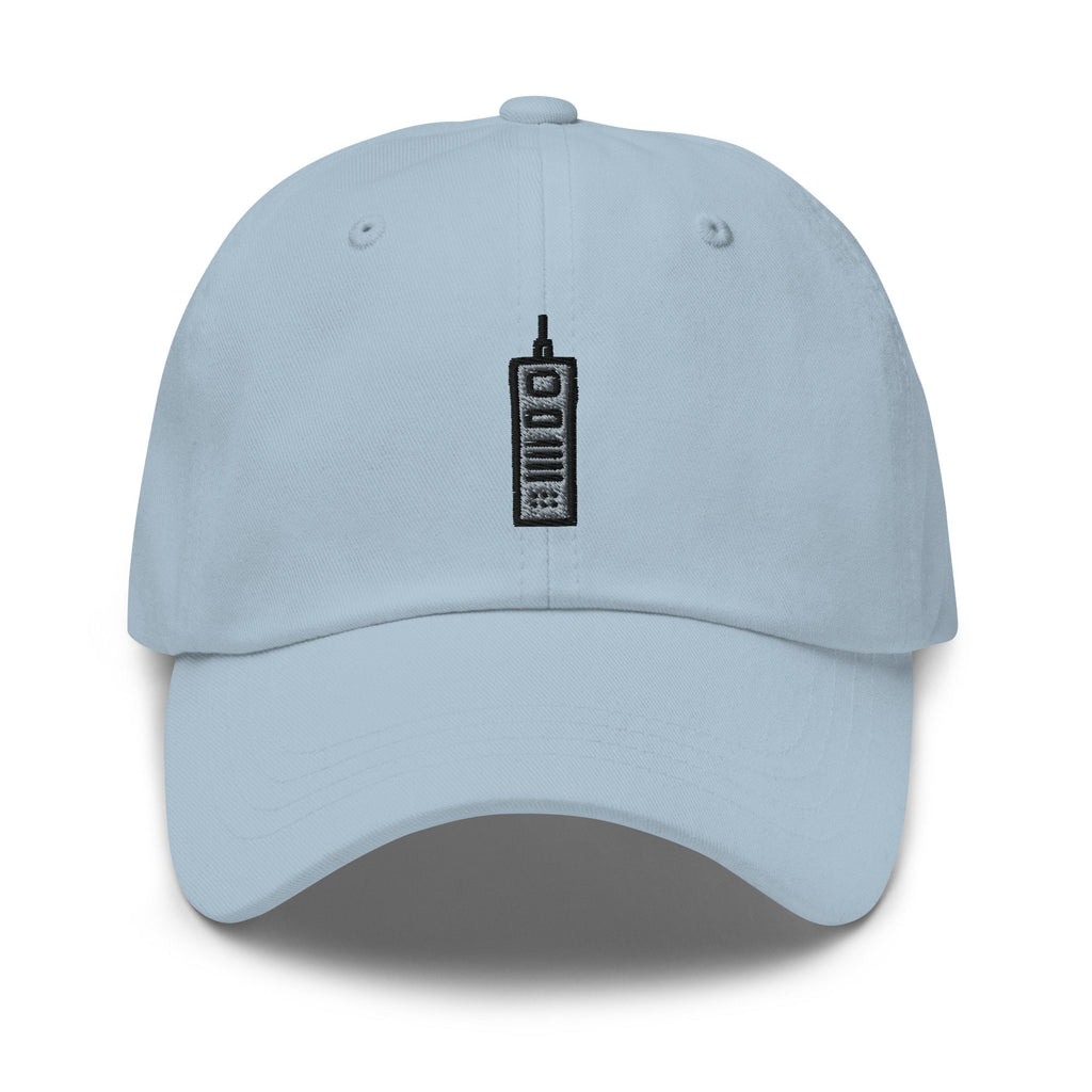 Vintage Cell Phone Embroidered Dad Hat: Unisex Cotton Twill Cap