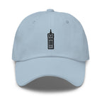 Vintage Cell Phone Embroidered Dad Hat: Unisex Cotton Twill Cap
