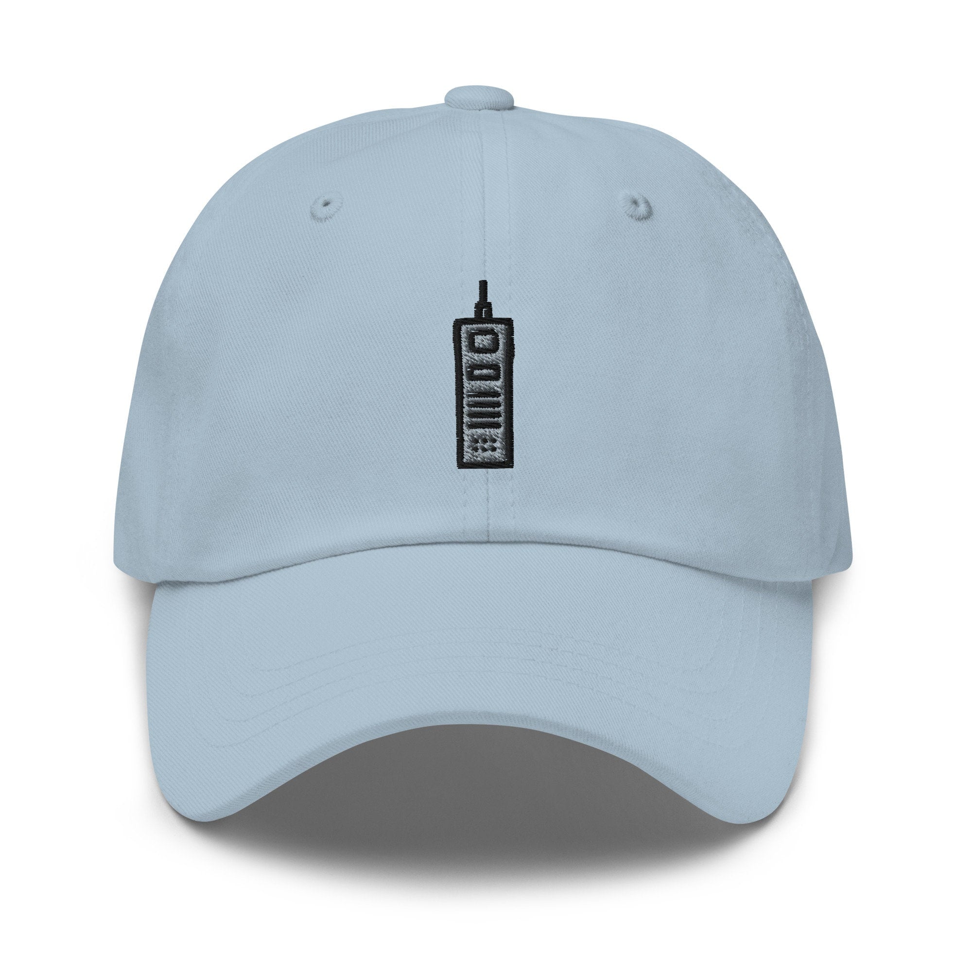 Vintage Cell Phone Embroidered Dad Hat: Unisex Cotton Twill Cap