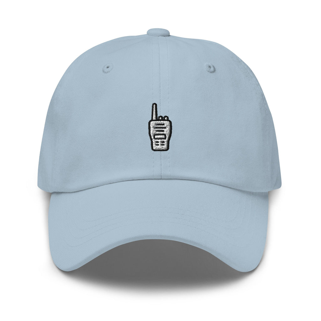 Embroidered Walkie Talkie Dad Hat: Unisex Cotton Twill Baseball Cap