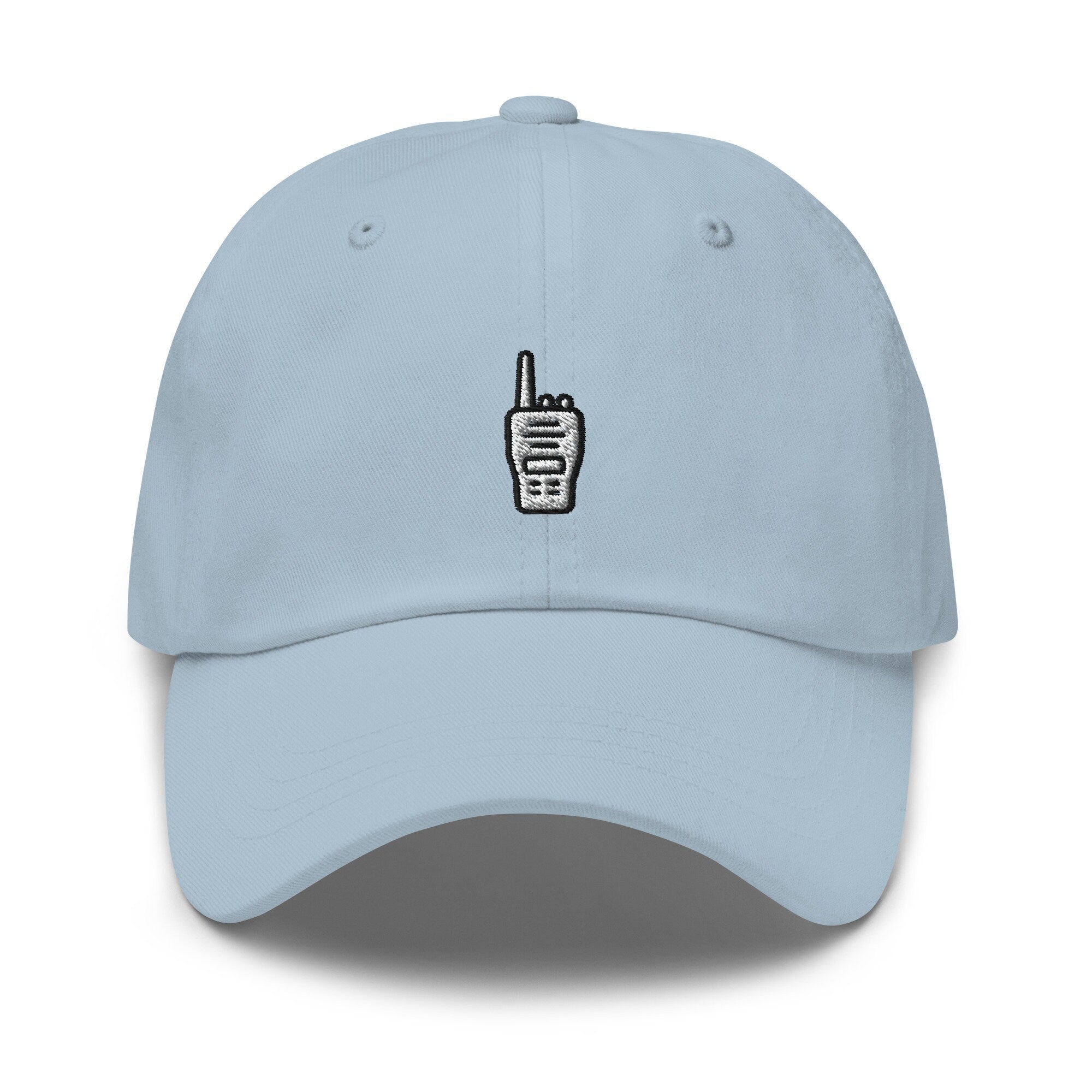 Embroidered Walkie Talkie Dad Hat: Unisex Cotton Twill Baseball Cap
