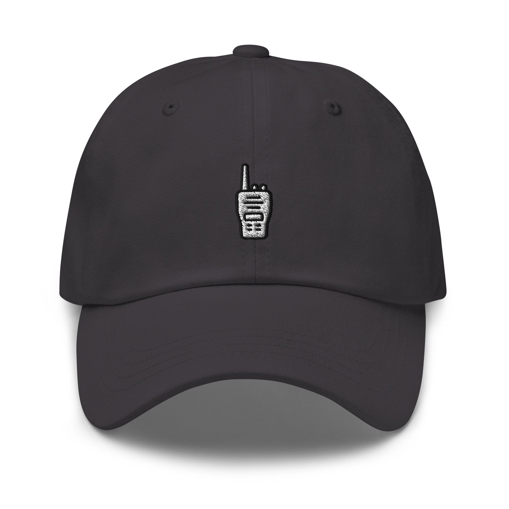Embroidered Walkie Talkie Dad Hat: Unisex Cotton Twill Baseball Cap