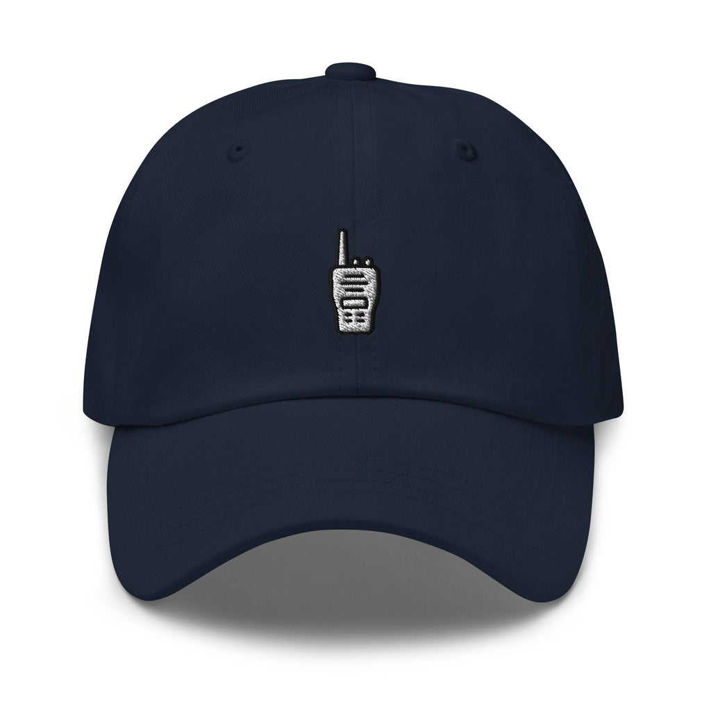 Embroidered Walkie Talkie Dad Hat: Unisex Cotton Twill Baseball Cap