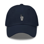 Embroidered Walkie Talkie Dad Hat: Unisex Cotton Twill Baseball Cap