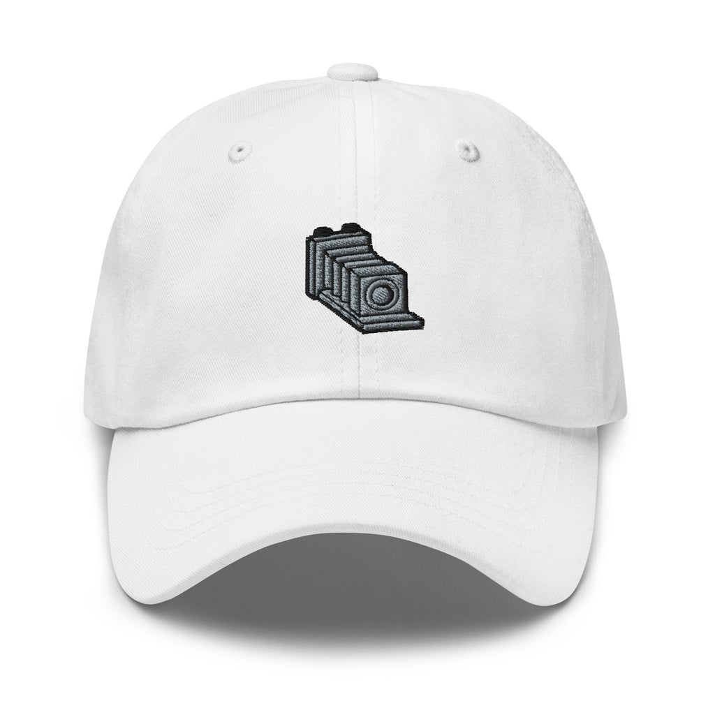Embroidered Vintage Camera Dad Hat - Chino Cotton Twill