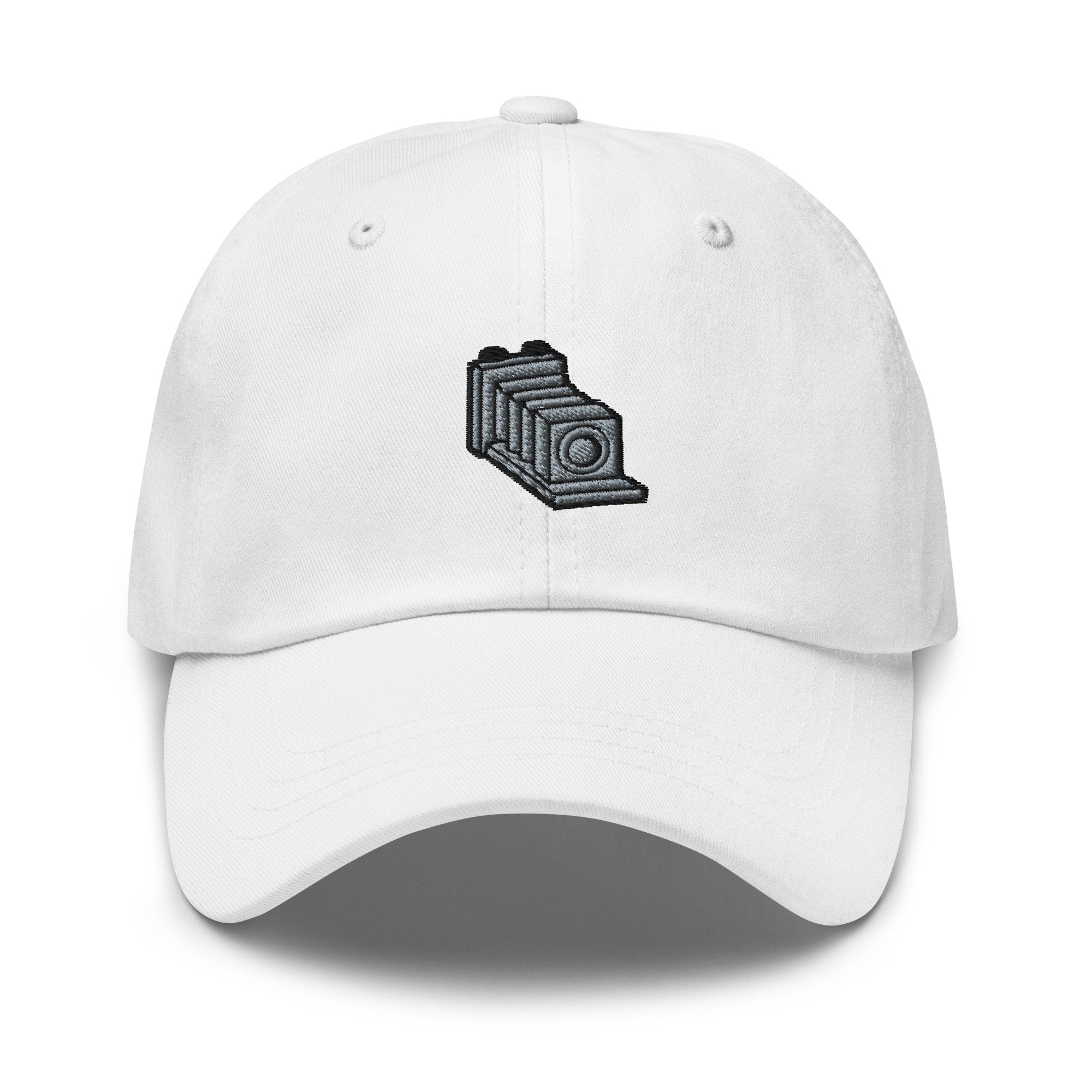 Embroidered Vintage Camera Dad Hat - Chino Cotton Twill