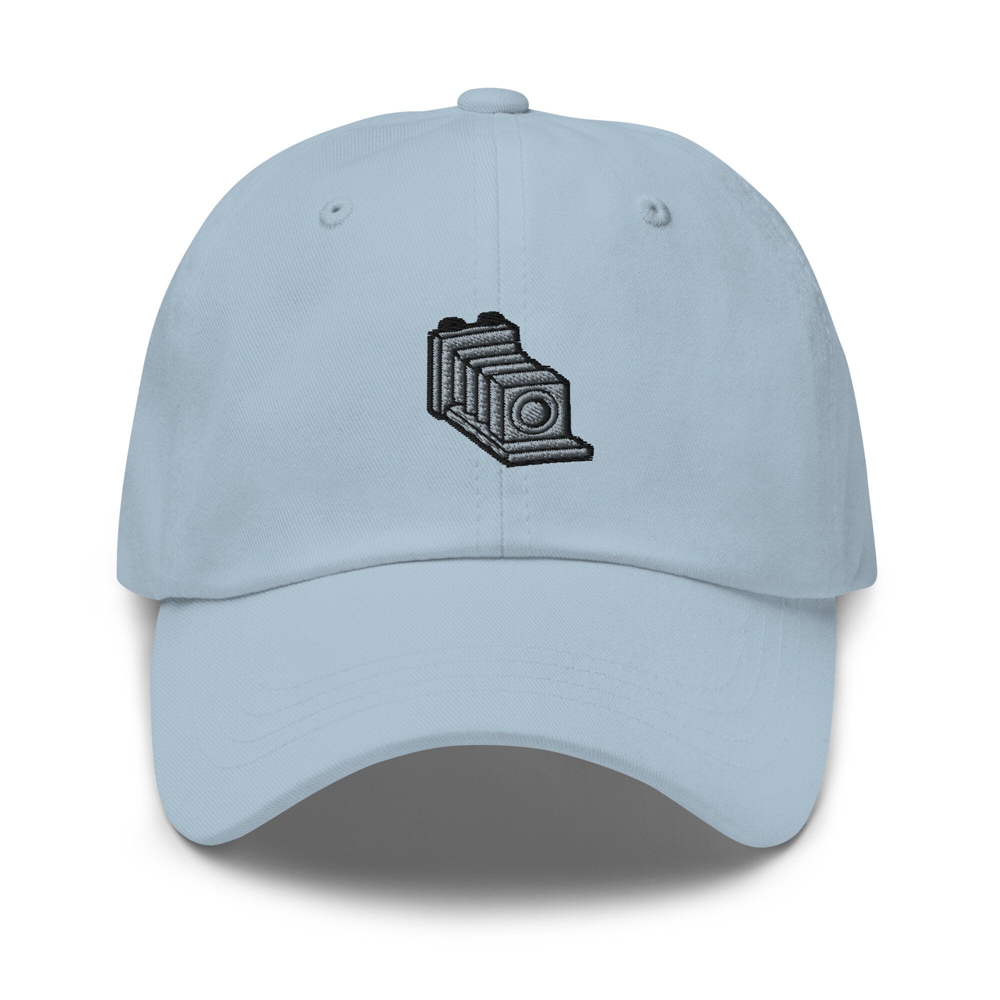 Embroidered Vintage Camera Dad Hat - Chino Cotton Twill