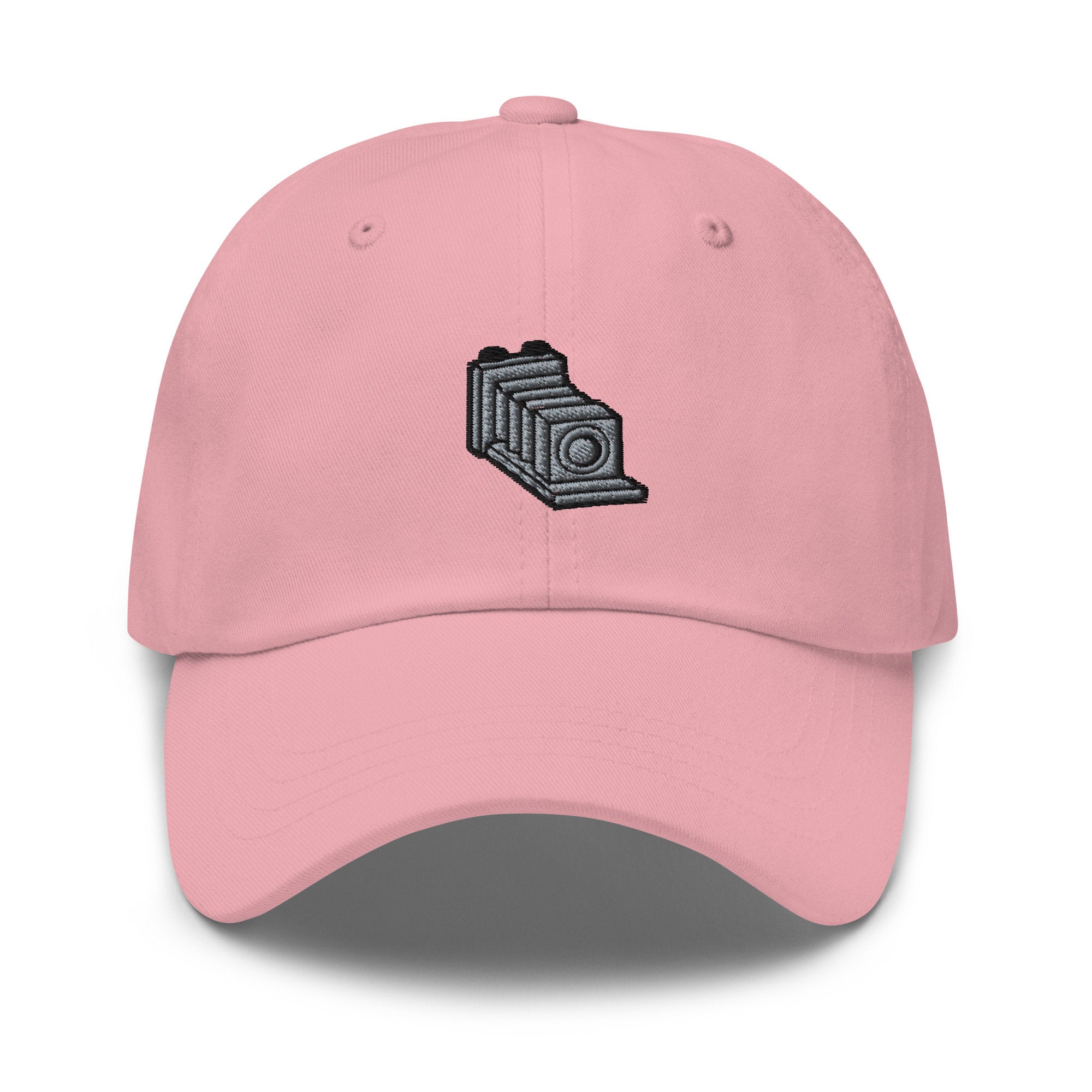 Embroidered Vintage Camera Dad Hat - Chino Cotton Twill