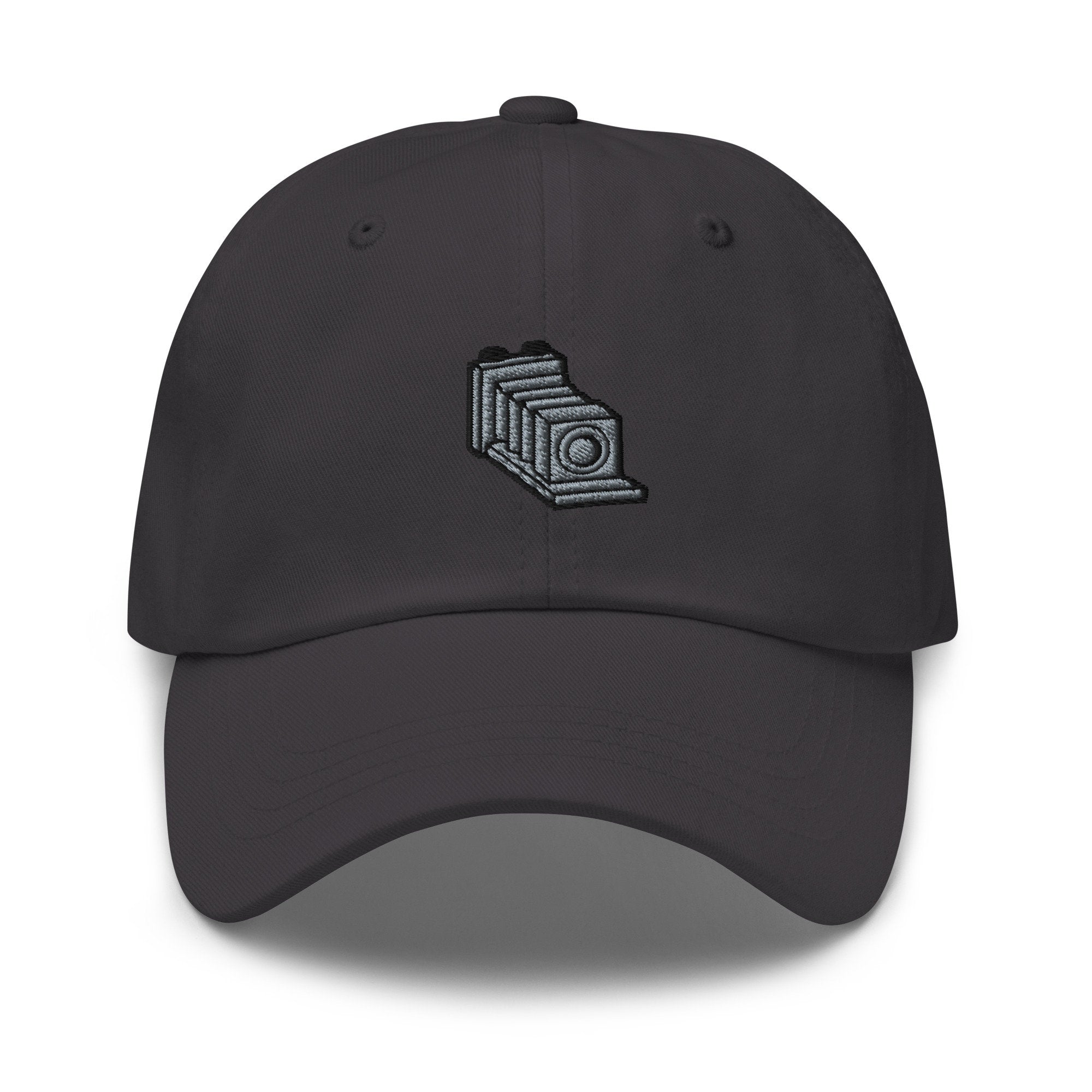 Embroidered Vintage Camera Dad Hat - Chino Cotton Twill