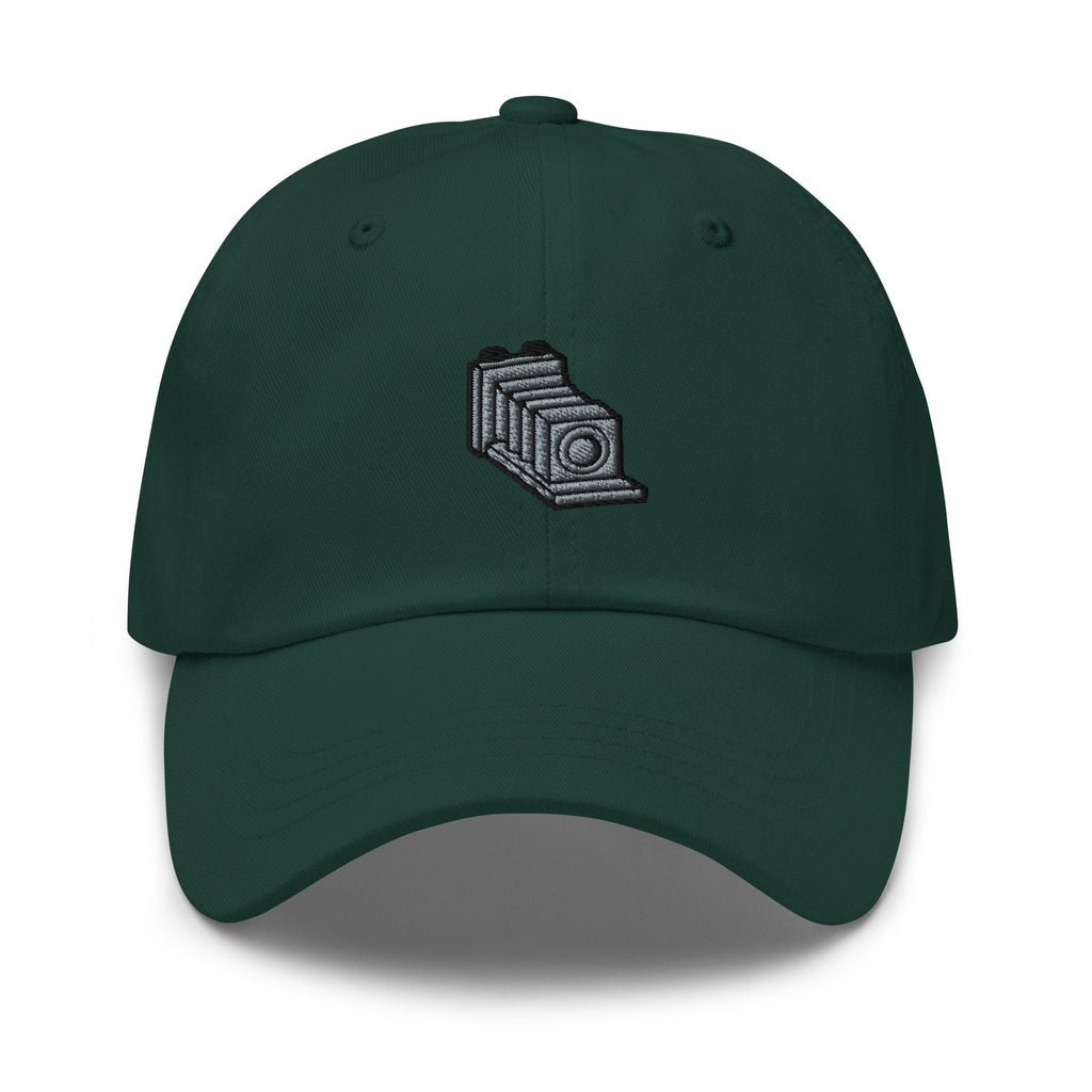 Embroidered Vintage Camera Dad Hat - Chino Cotton Twill