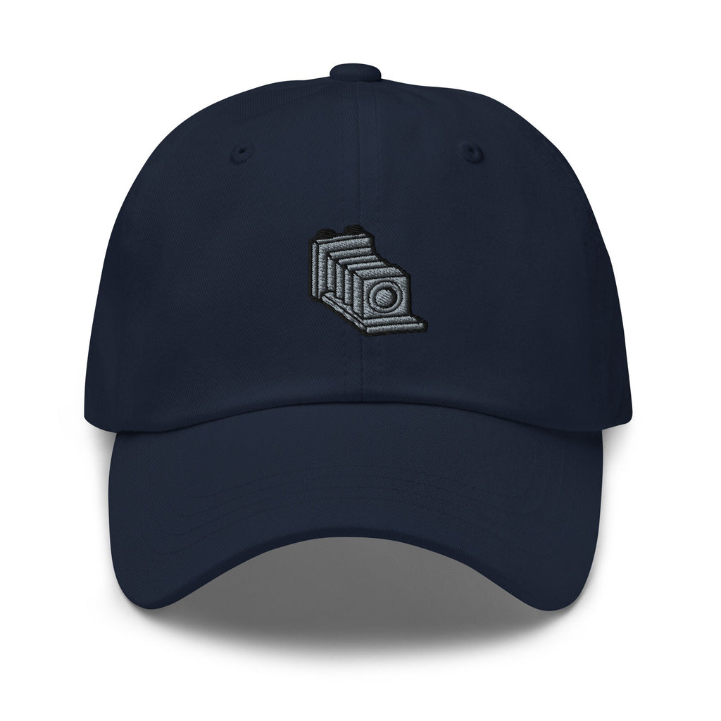 Embroidered Vintage Camera Dad Hat - Chino Cotton Twill