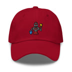 Embroidered Cleaning Robot Dad Hat: Unisex Cotton Twill Baseball Cap