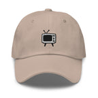 Vintage TV Embroidered Dad Hat: Unisex Cotton Twill Baseball Cap