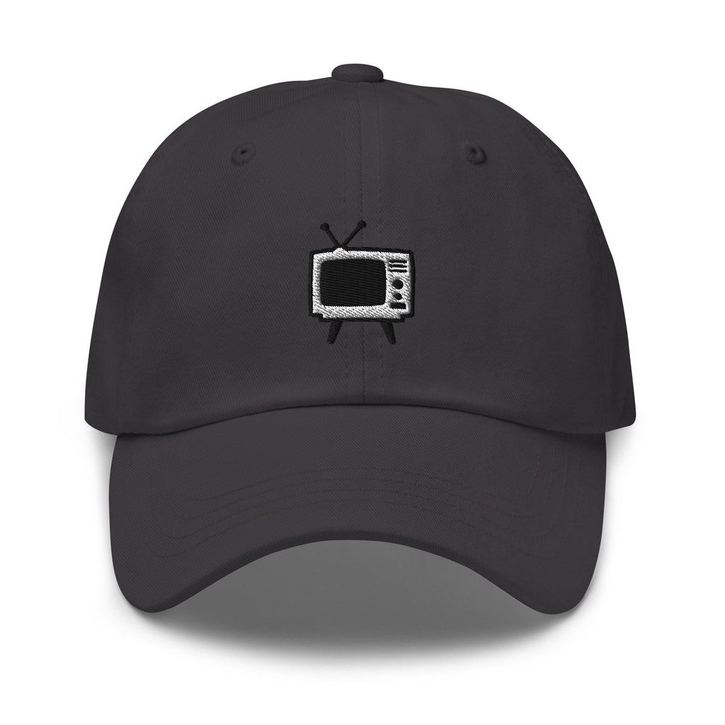 Vintage TV Embroidered Dad Hat: Unisex Cotton Twill Baseball Cap