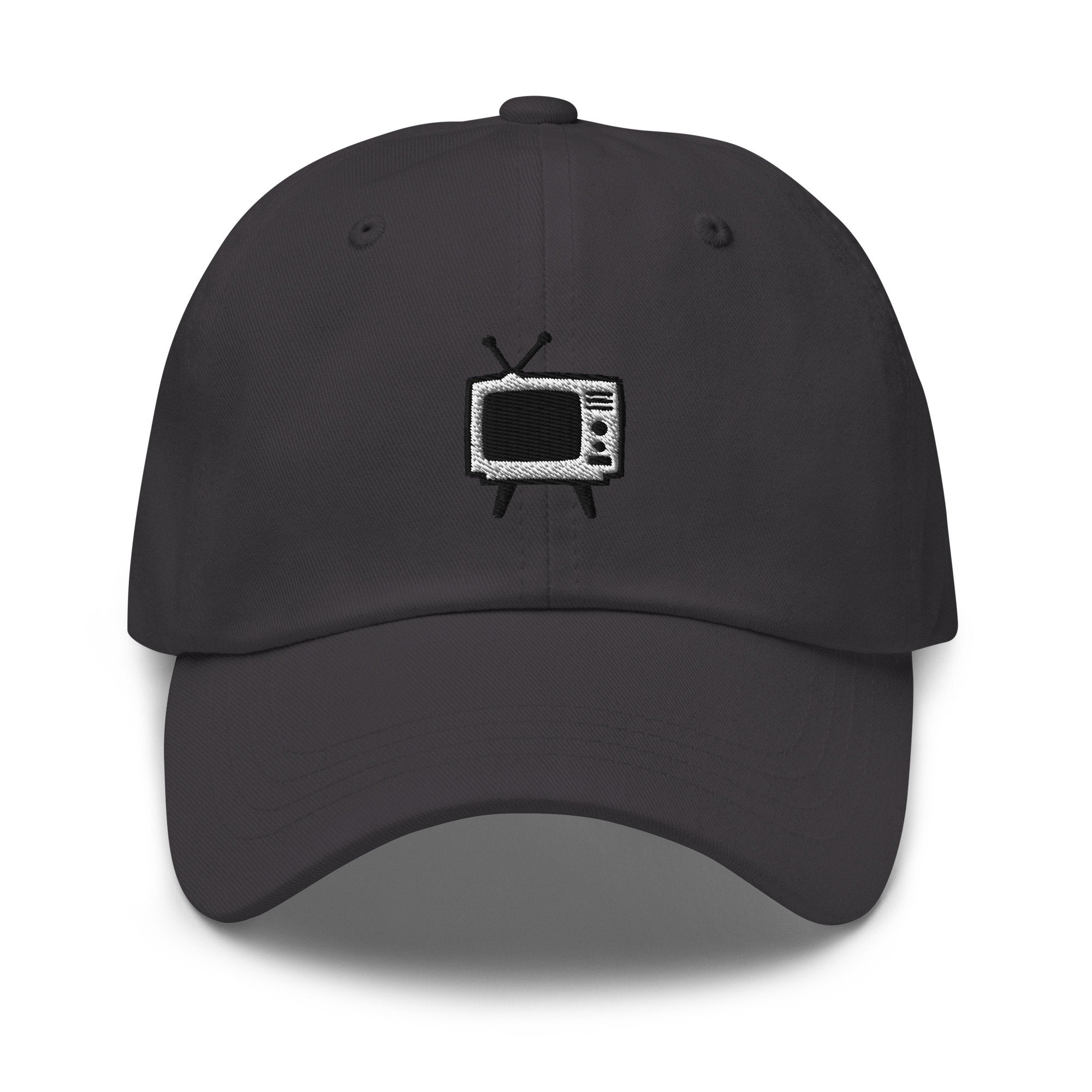 Vintage TV Embroidered Dad Hat: Unisex Cotton Twill Baseball Cap