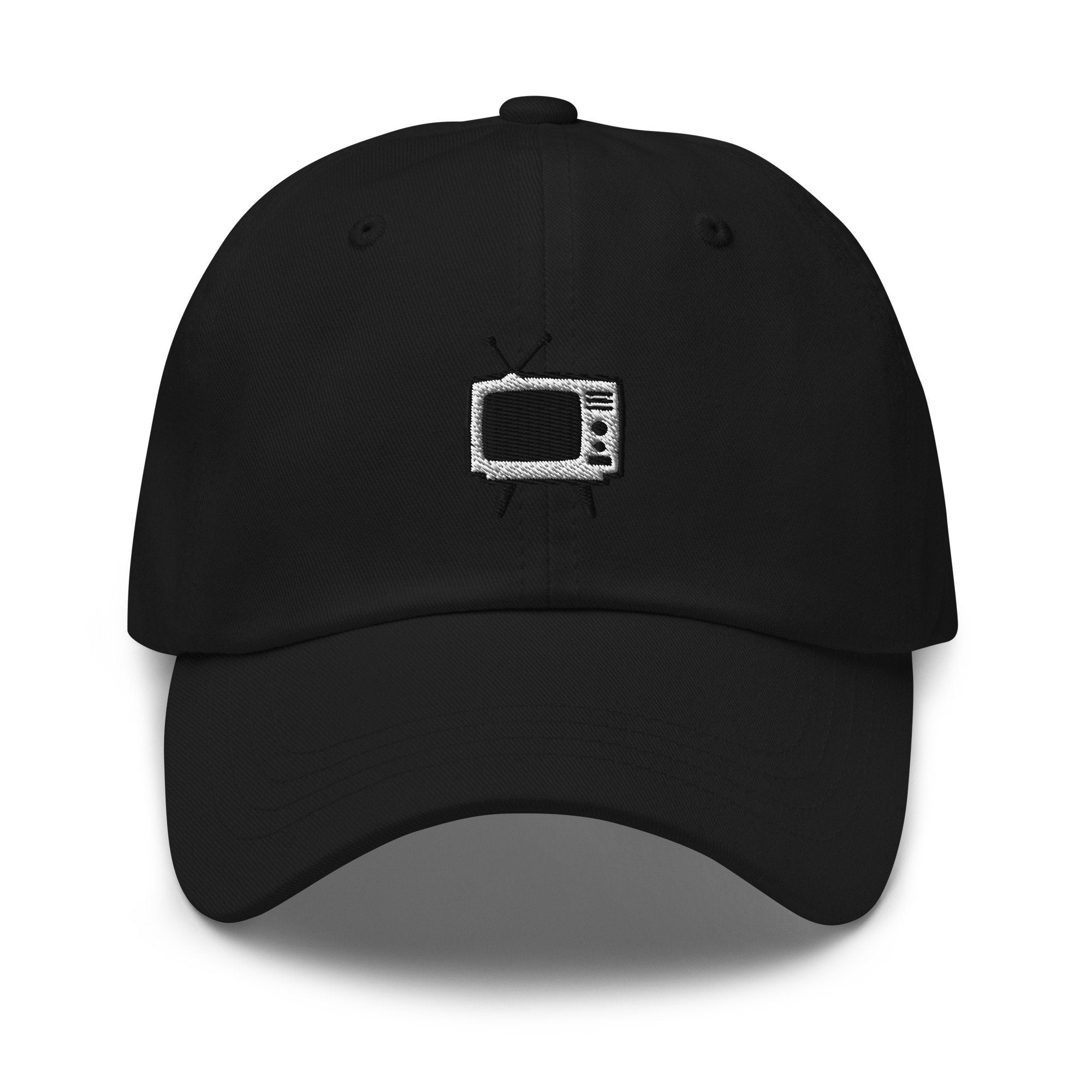 Vintage TV Embroidered Dad Hat: Unisex Cotton Twill Baseball Cap