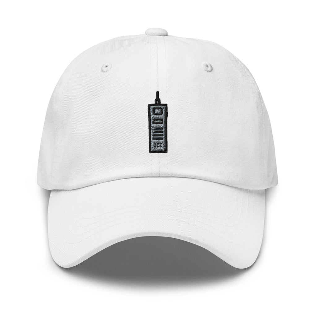 Vintage Cell Phone Embroidered Dad Hat: Unisex Cotton Twill Cap