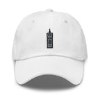 Vintage Cell Phone Embroidered Dad Hat: Unisex Cotton Twill Cap