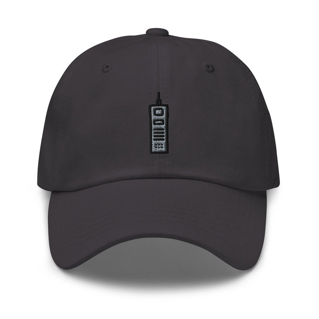 Vintage Cell Phone Embroidered Dad Hat: Unisex Cotton Twill Cap