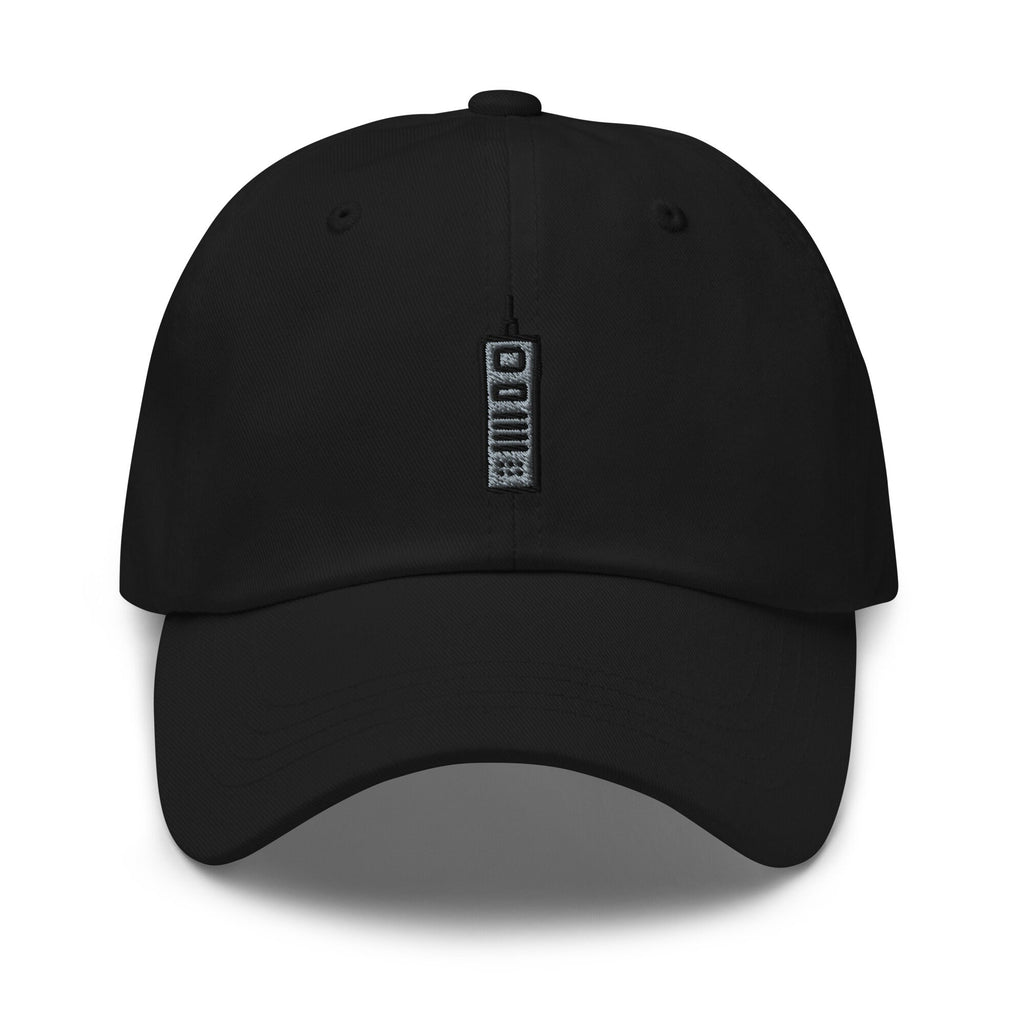 Vintage Cell Phone Embroidered Dad Hat: Unisex Cotton Twill Cap