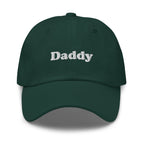 Daddy Embroidered Unisex Dad Hat, Handmade, Adjustable Baseball Cap Gift