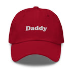 Daddy Embroidered Unisex Dad Hat, Handmade, Adjustable Baseball Cap Gift